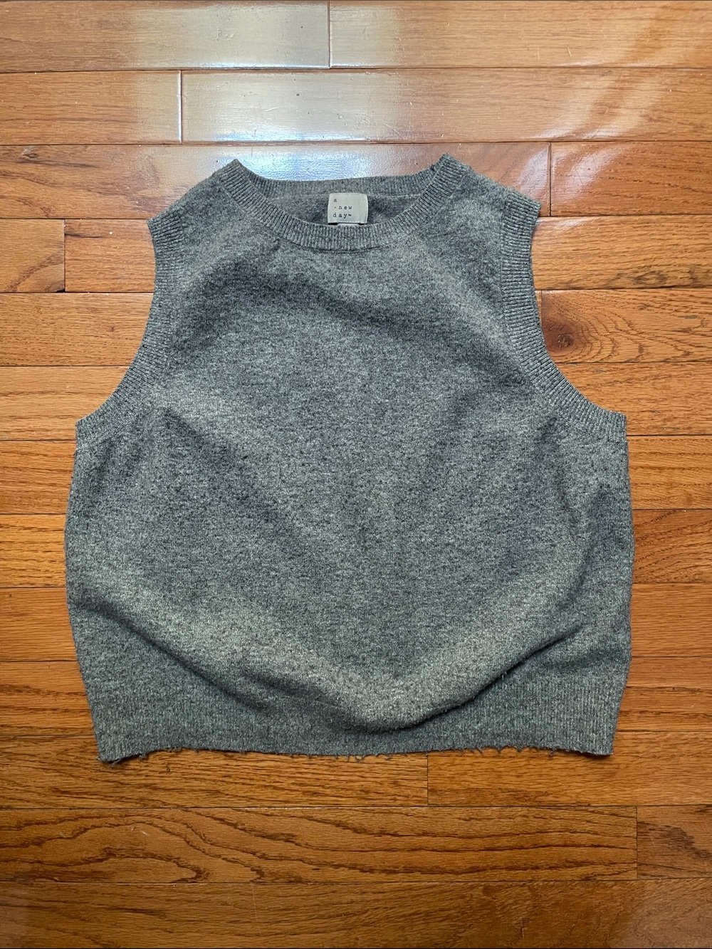 a new day Gray Knit Crewneck Sweater